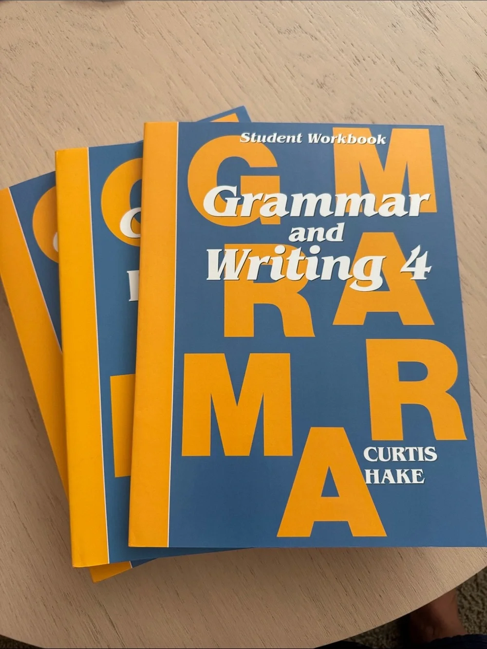 Grammar and Writing 4 Student Workbook by — Blue & Orange